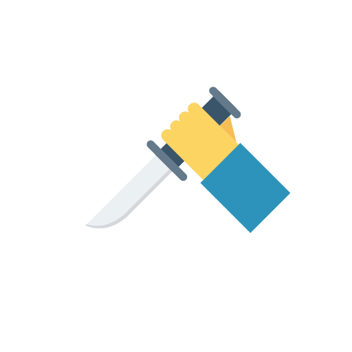 Knife crime murder miscellaneous icon