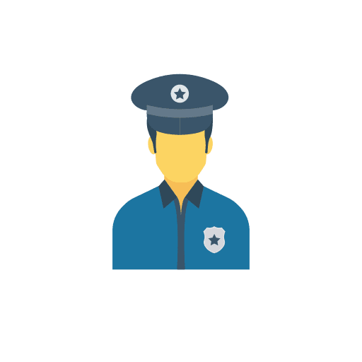 Avatar security professions and jobs guard icon