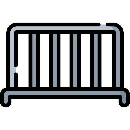 Barricade limit crowd control icon