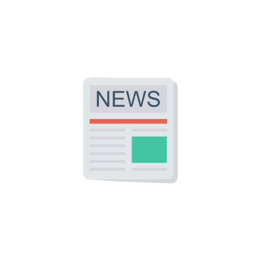 Newspaper reading news communications icon