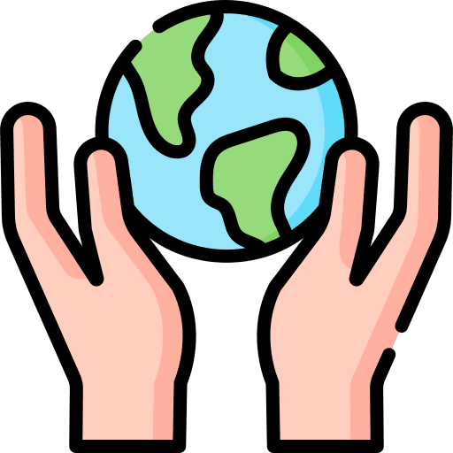 Earth hands and gestures eco ecology icon
