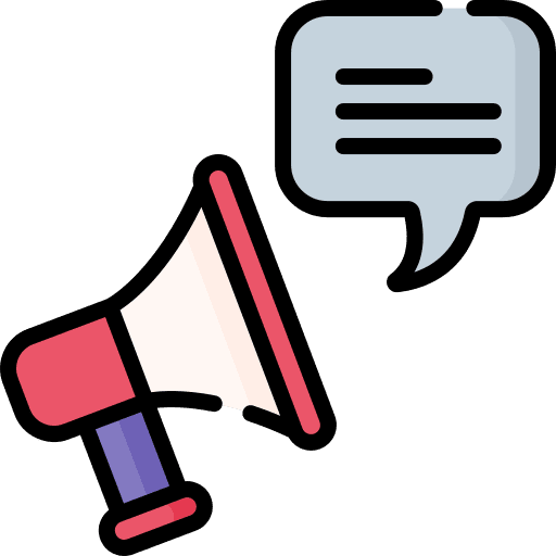Megaphone speech loudspeaker marketing icon