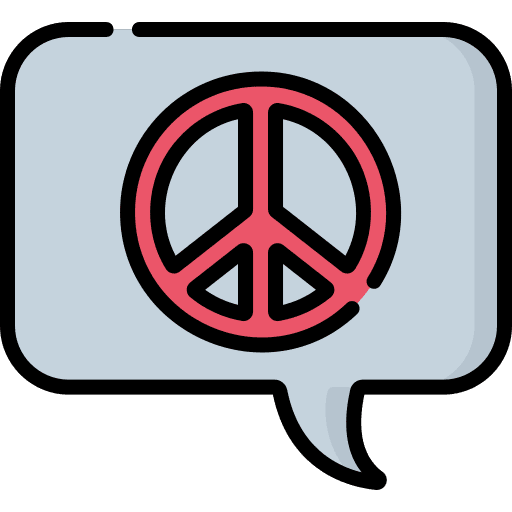Peace communications campaign megaphone icon Peace communications campaign megaphone icon