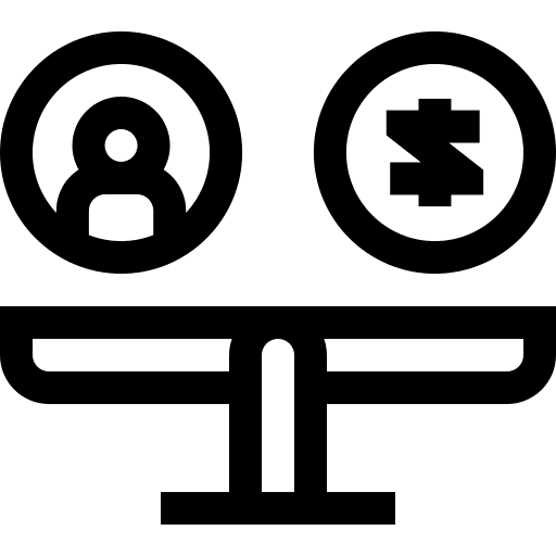 Balance networking balance money icon Balance networking balance money icon