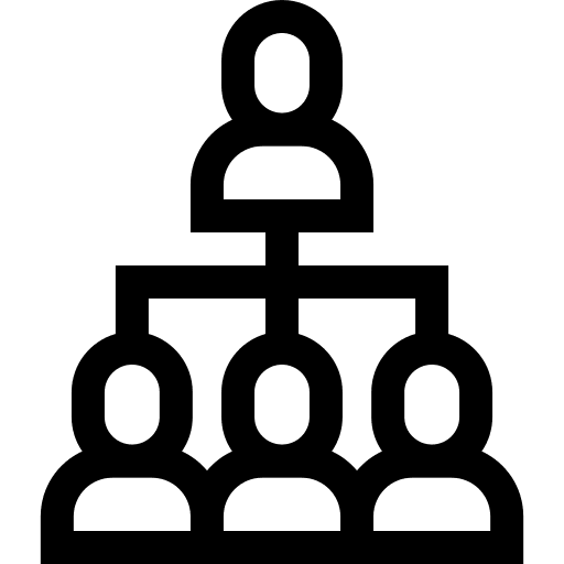 Team people structure business icon Team people structure business icon