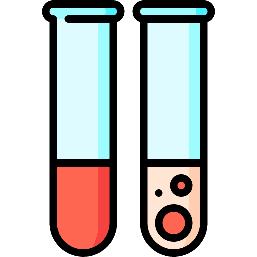 Blood test test tube blood test compatibility icon