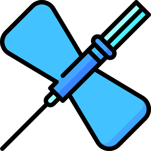 Butterfly needle health medical healthcare and medical icon