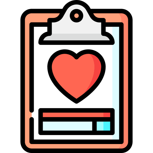 Volunteer heart clipboard charity icon Volunteer heart clipboard charity icon