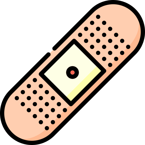 Plaster healthcare and medical first aid healing icon Plaster healthcare and medical first aid healing icon