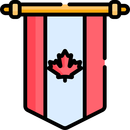 Canada banner flag country icon