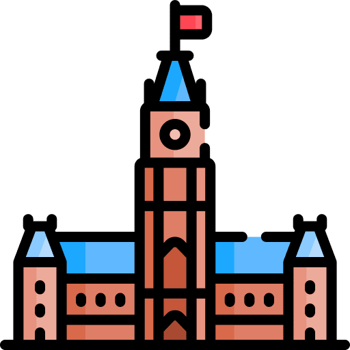 Parliament ottawa capitol architecture and city icon