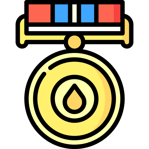 Recognition winner blood donation badge icon Recognition winner blood donation badge icon