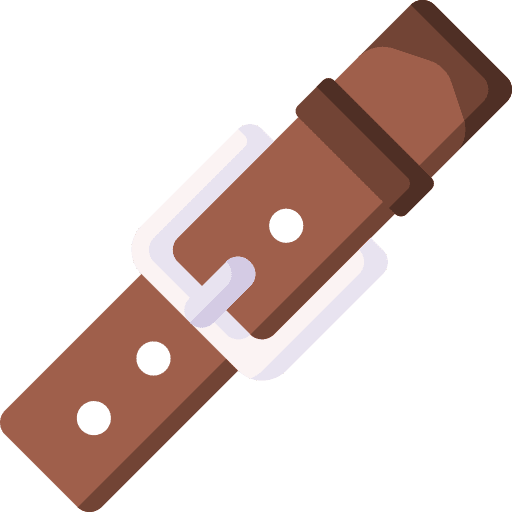 Belt fashion wearing accessory icon