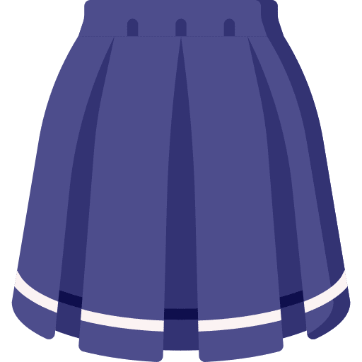 Skirt fashion garment femenine icon