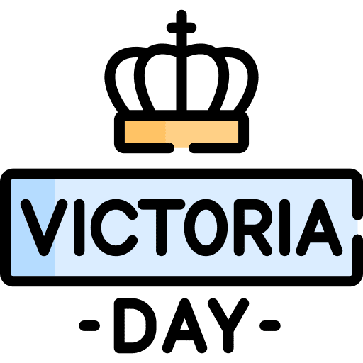 Victoria day crown emblem queen icon
