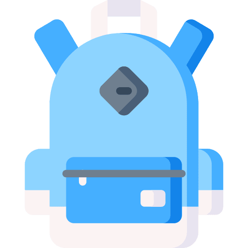 Backpack travel travel bag high school icon Backpack travel travel bag high school icon