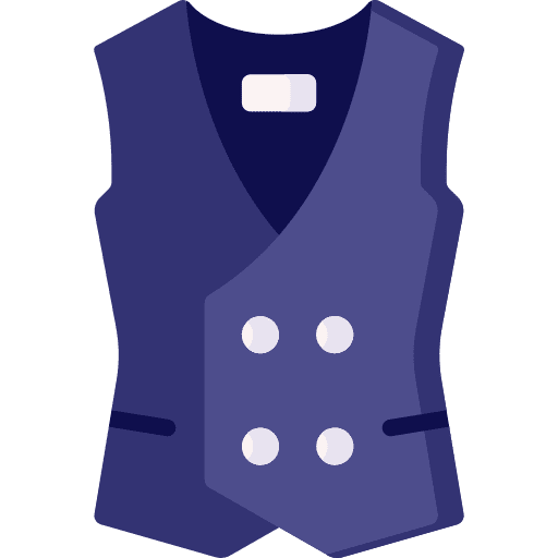 Vest apparel elegant vest icon Vest apparel elegant vest icon