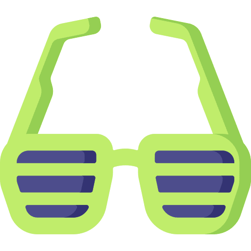 Party glasses accessory birthday and party celebration icon Party glasses accessory birthday and party celebration icon