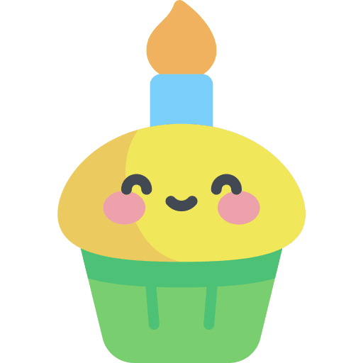Birthday cupcake dessert birthday and party icon Birthday cupcake dessert birthday and party icon