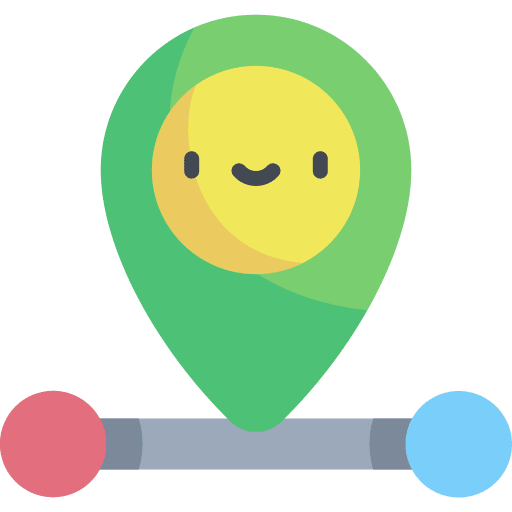 Distance placeholder smile maps and location icon Distance placeholder smile maps and location icon