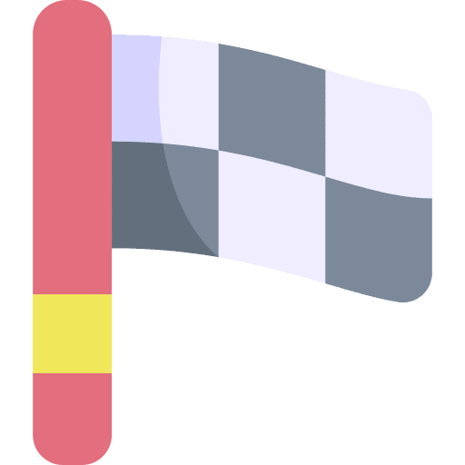 Goal flag chequered flag race flag icon Goal flag chequered flag race flag icon