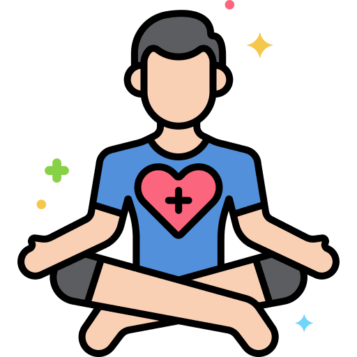 Mental health lotus relaxing mental health icon