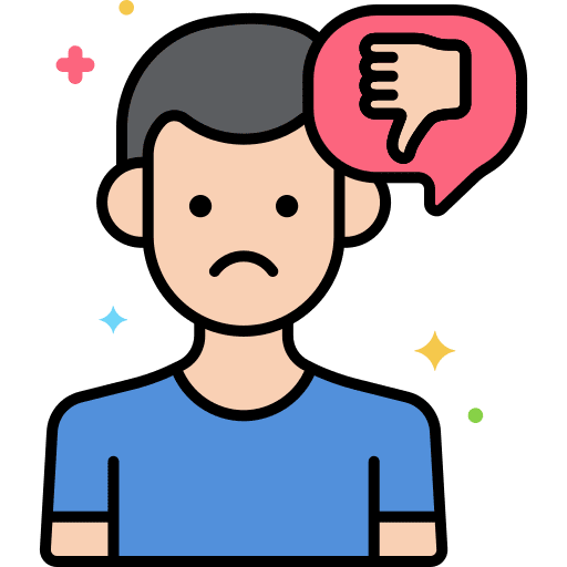 Pessimistic pessimistic emotions people icon