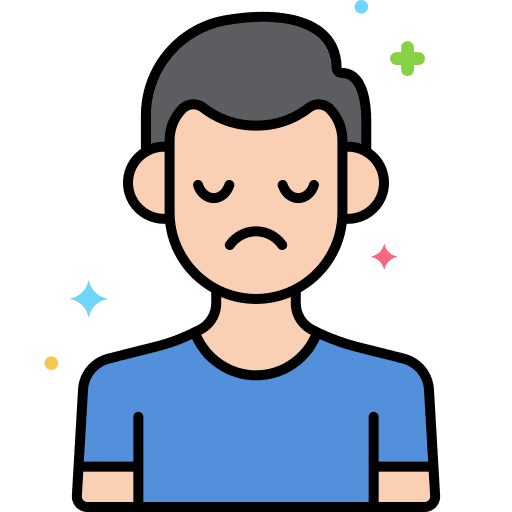 Sadness feelings sad healthcare and medical icon
