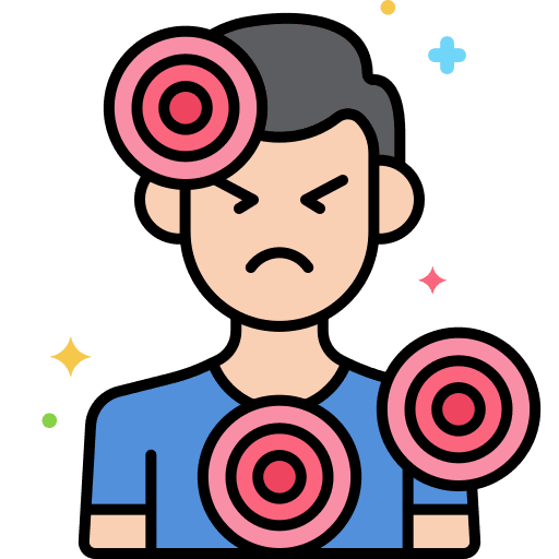 Illness healthcare and medical illness human body icon