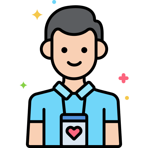 Worker nursing help healthcare icon