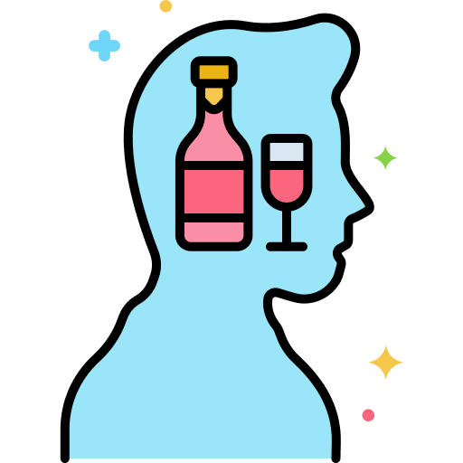 Addiction wine addicted addiction icon