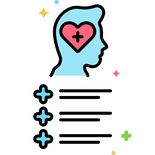 Mental health health help mental health icon