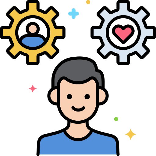 Stress management psychology healthcare and medical wellness icon