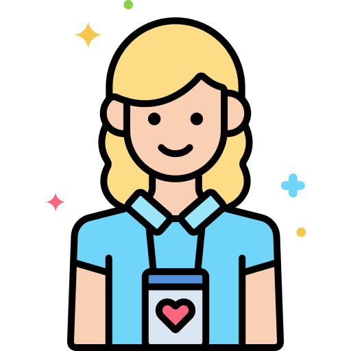 Worker woman medical doctor worker icon