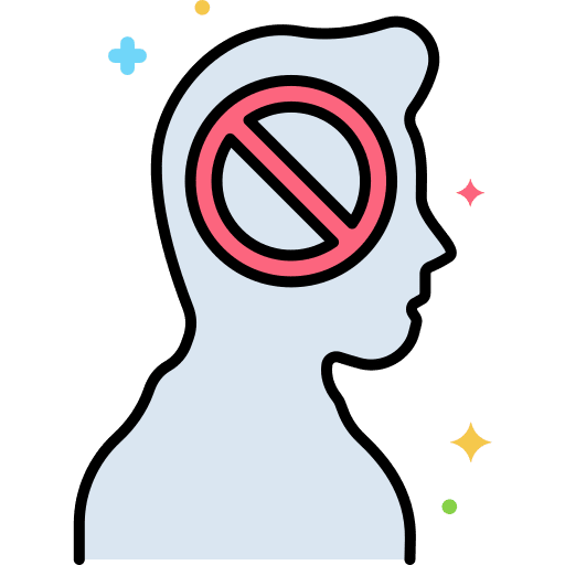 Attention health help psychiatry icon