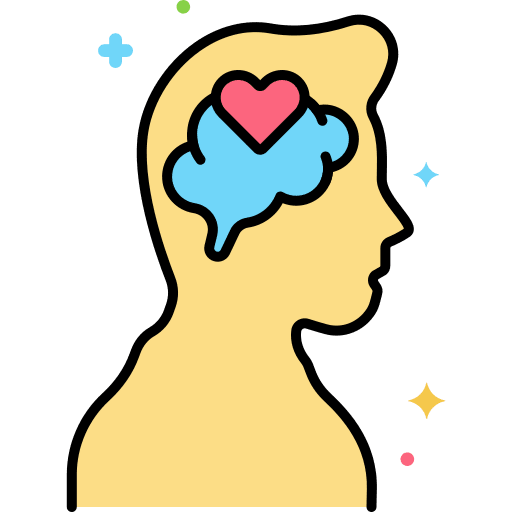 Emotional intelligence mind emotion healthcare and medical icon