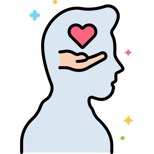 Empathy help emotion healthcare and medical icon
