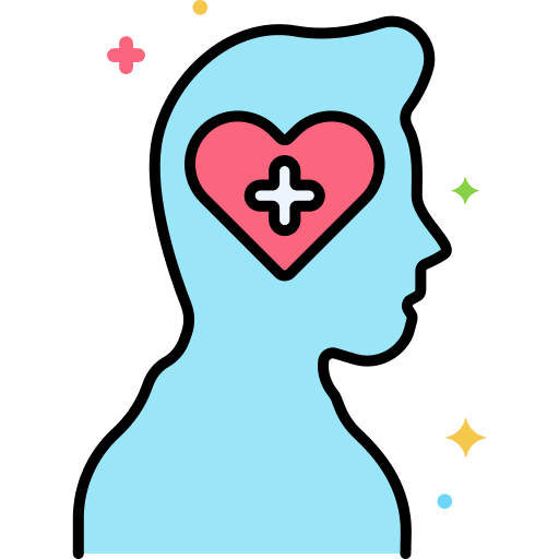Mental health psychiatry help healthcare and medical icon