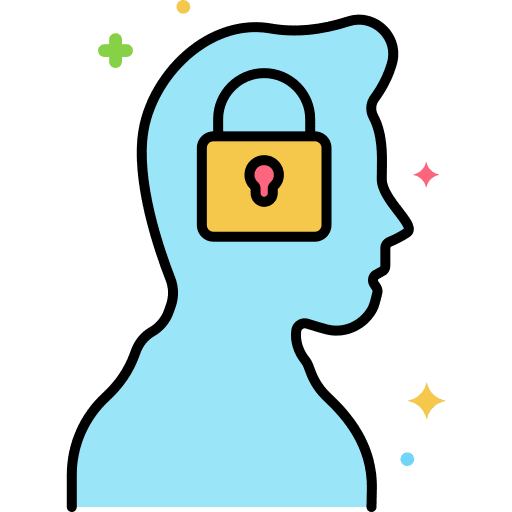 Reason healthcare and medical mind user icon