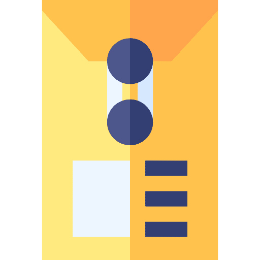 Dossier files and folders dossier envelope icon