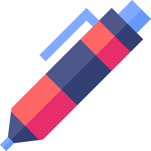Pen stationery office material education icon