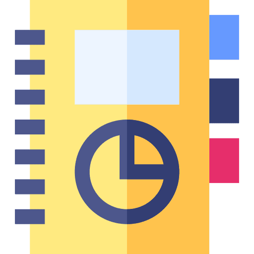 Planner planner notebook communications icon