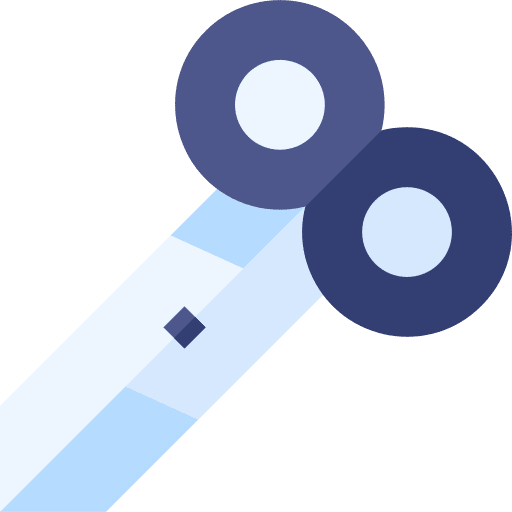 Scissors handcraft construction and tools education icon