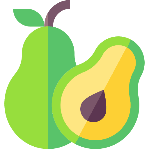Avocado food and restaurant vegetarian healthy food icon Avocado food and restaurant vegetarian healthy food icon
