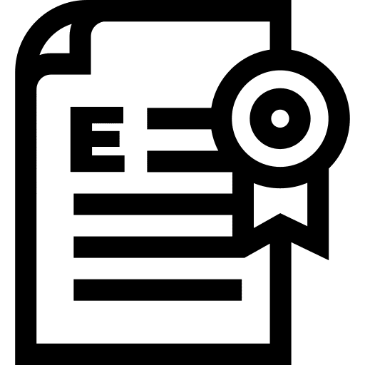Certificate certificate paper education icon