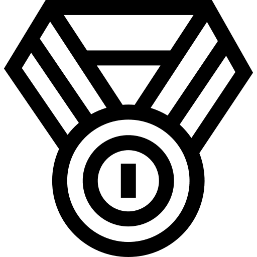Medal achievement champion first icon