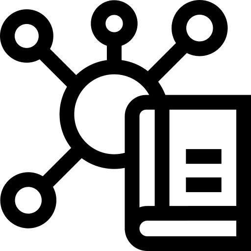Science study structure knowledge icon Science study structure knowledge icon