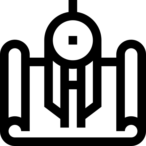 Technical drawing art and design compass project icon
