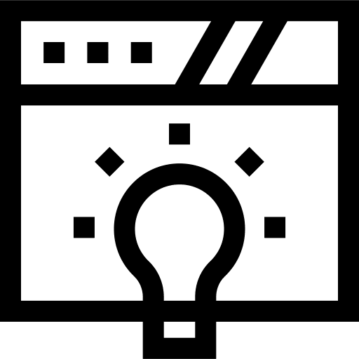 Idea website creativity innovation icon Idea website creativity innovation icon