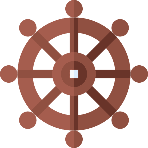 Helm boat helm ship icon